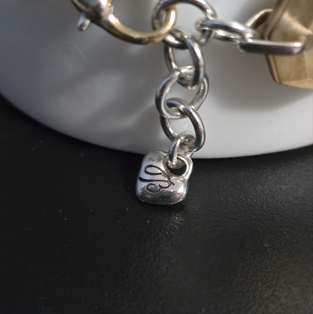 Brighton Iridescent Shell Silver Plated Resin Bracelet - Picture 3 of 8